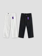 [4SEASON] Regular semi wide cotton pants(2color)