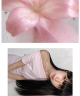 オフショルダースリットロングワンピース Pink