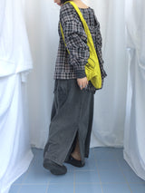 Feminine Flat Neck Long T-Shirt