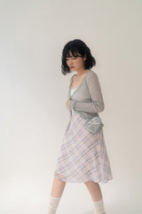 Ribbon Heart Bag _ Sliver