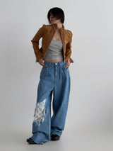3 TAP Morrie Lace Denim Pants (2color)