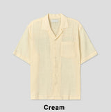 Edith Linen Half Shirt
