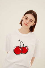 ビッグチェリーTシャツ [WHITE]