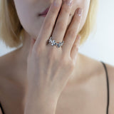 heart clover ring