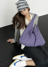 Jeanne Knit Shoulder Bag_Pink