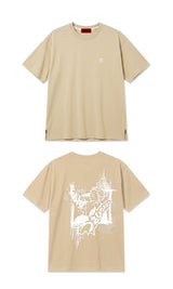 Granma cartoon T-shirts Beige
