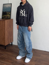 Distro NY Crop Hoodie (4color) (No.989)