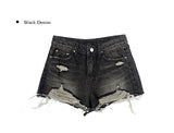 Turin Washing Damage Denim Shorts