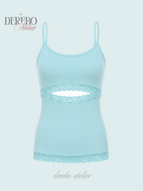 Edge Open Lace Sleeveless Top