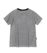 26SS★ Falling Cat Stripe Crop Short Sleeve Tee