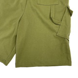 diagonal cargo bermuda pants