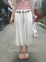 Boheme Line Vintage Wood Beads String Belt