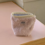 classic pouch_fur babypink