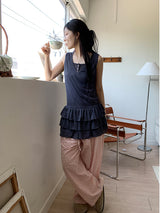 DOT CANCAN LAYERED DRESS (3C)