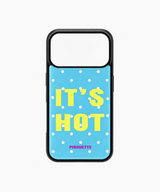 IT'S HOT Glass Bumper Case (Blue)