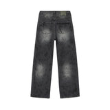 [ULKIN] Dirty Washed Denim Pants_Dusty Black