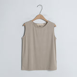 (Z-T-6396)BASIC SOFT SLEEVELESS TEE