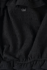 ピュアフリルブラウス_black