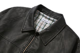 Dex Washed Leather Jumper (2color)