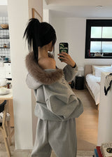 エンジェルファーフードジップアップ