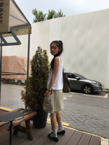 Coined layer sleeveless top (3color)