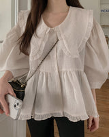 Ever Sailor Frill Blouse