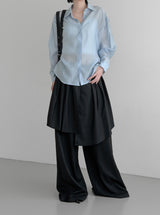 Yunseul Flare Belt Strap Shirt
