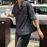 サンセットタータンチェックハーフシャツ