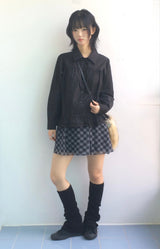 コットンフレアシャーリングシャツ