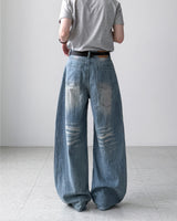 Visor Wrinkle Wide Denim