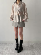 [Bustier SET] Artique Tencel Seethrough Blouse