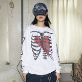GT102 Heartbone Long Sleeve T-Shirt (WHITE)