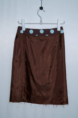 レイヤードドットミディスカート (Brown/2size)