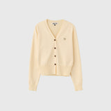 WOMAN GNRL ロゴ入りスタンダード長袖カーディガン [BUTTER]