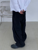 Offbeat Silver Ring Nylon Balloon Pants 2C
