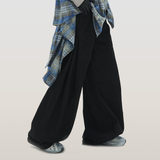 RELABEL 23AW Removable Denim Jeans With Heavy Duty Checkerboard Stitching And Cuffs