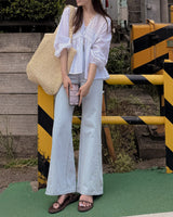 Jeanne wide denim pants