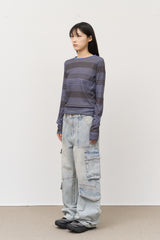 (W) Loops Printed Top