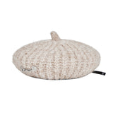 VARZAR Safety Pin Knit Beret / Oatmeal