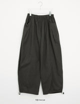 26SS★ [BAONHAUS] Pokity Cut Balloon Wide Pants