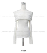 Bianca off-shoulder wool knit