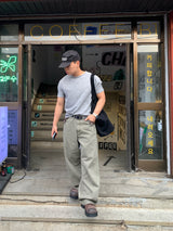 ケーションレザーカラーマッチングパンツ