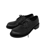 School Round Lace-up Loafers