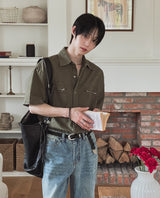 ロイブピッグジッパー半袖Tシャツ