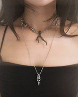 Black Branch Charm Necklace