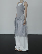 Ar knot check skirt
