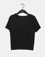 Ento pleats cooling short-sleeved T-shirt