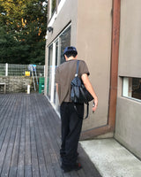 ソリッドバンドワイドパンツ