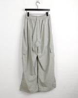 Horsher rustling nylon pintuck two-way cargo pants