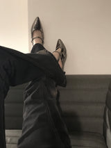 SILVER STRAP SLINGBACK